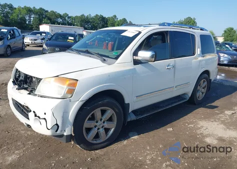 2010 Nissan Armada Platinum z USA, uszkodzony, nr VIN 5N1BA0NF1AN601503